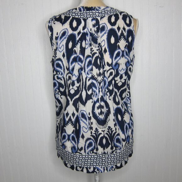 Tommy Hilfiger Patterned Sleeveless Top Size M - Picture 3 of 10